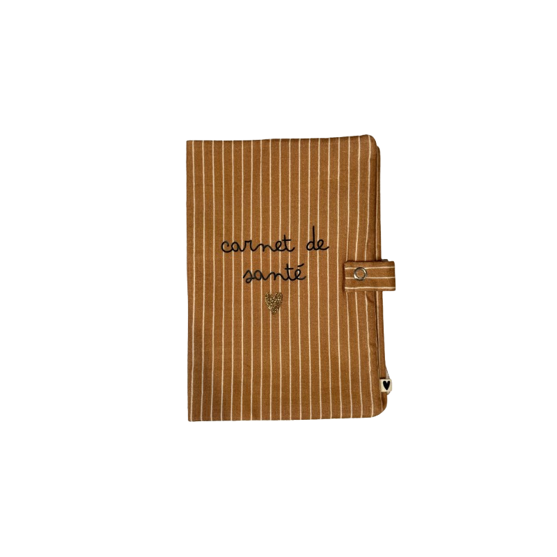 Protège carnet santé | Rayures fines