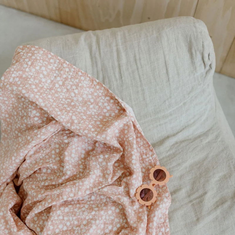 Couverture lange XXL | Bloom blush