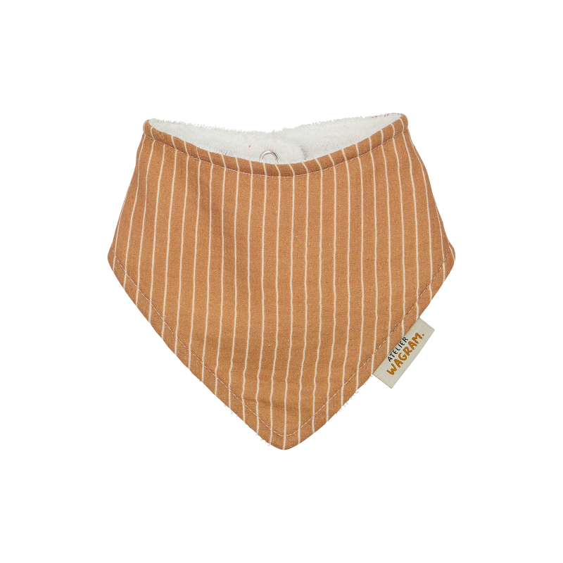 Bavoir bandana | Rayures fines