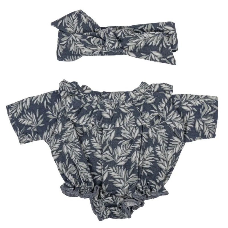 Barboteuse à manches poupée | Wild sage