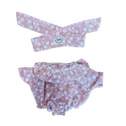 Barboteuse à manches poupée | Bloom blush