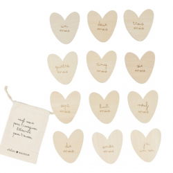 Cartes étapes en bois