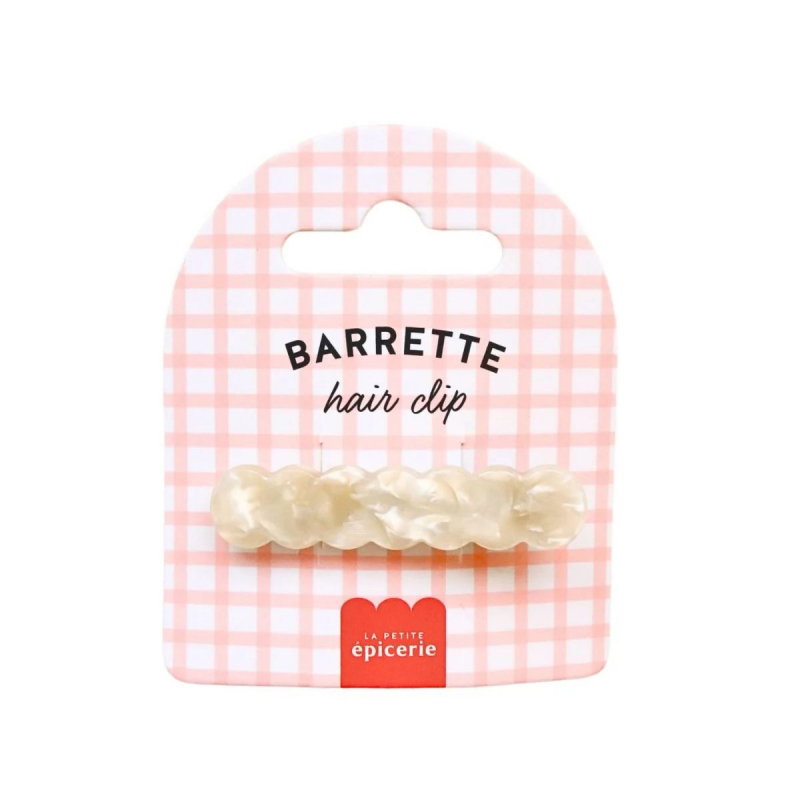 Barrette Curvy | Nacré