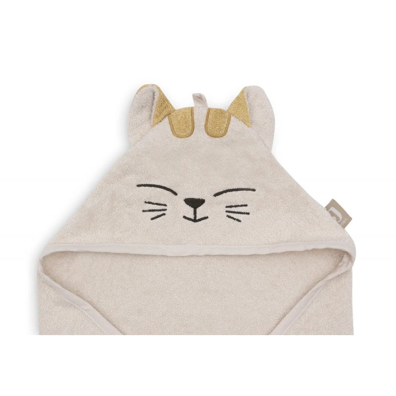 Cape de bain éponge 75x75cm | Charlie le chat