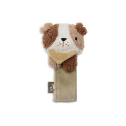 Hochet main et pied peluche | Dog Mick
