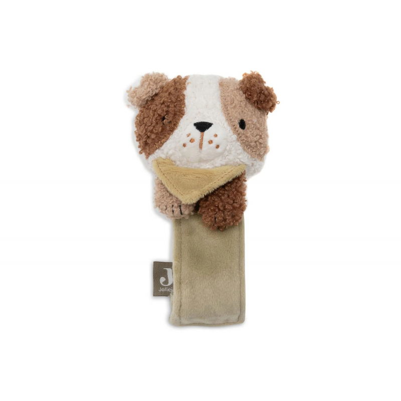 Hochet main et pied peluche | Dog Mick
