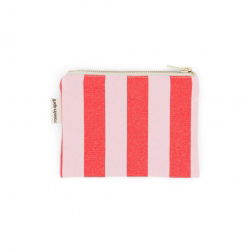 Porte monnaie | Rayures candy/rouge