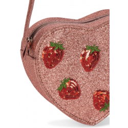 Sac à main enfant à paillettes | Fraises