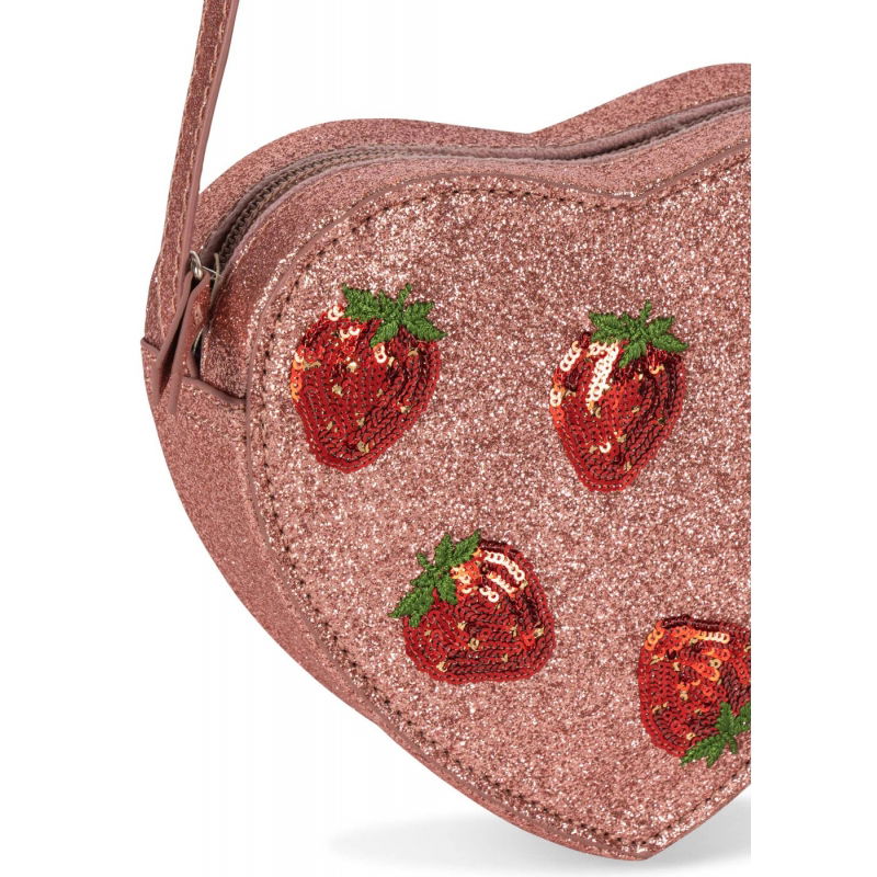 Sac à main enfant à paillettes | Fraises