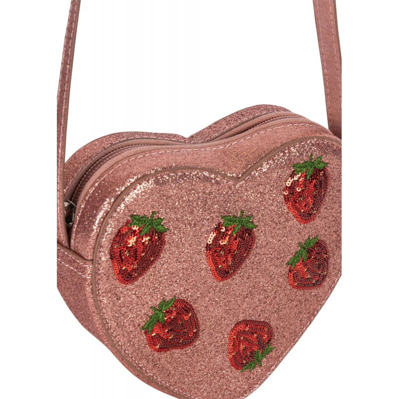 Sac à main enfant à paillettes | Fraises