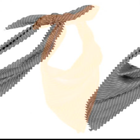 Lange - foulard 65 cm | Rayures fines - Atelier wagram