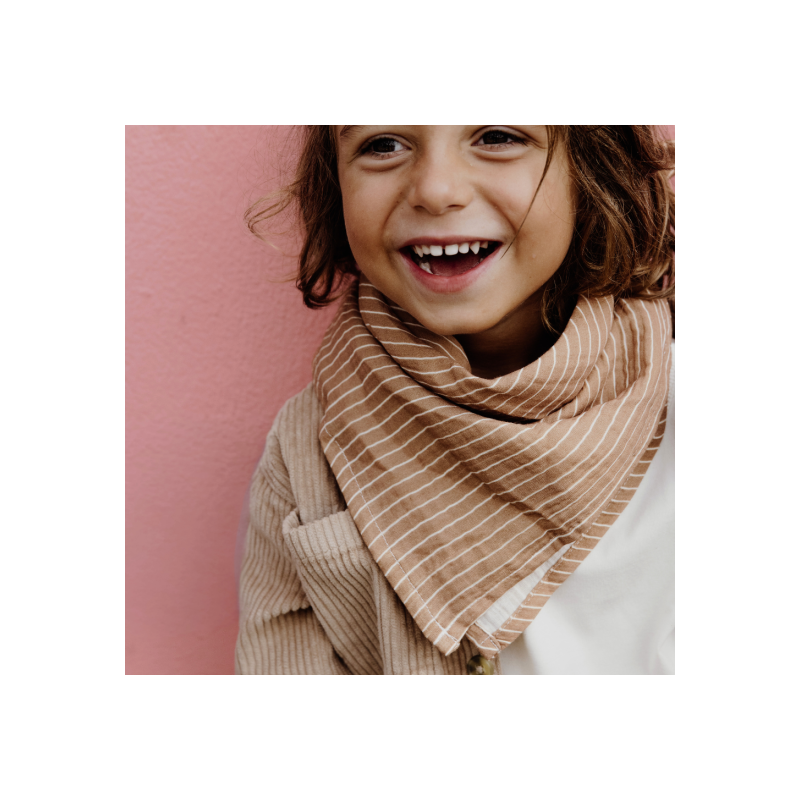 Lange - foulard 65 cm | Rayures fines