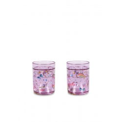 Lot de 2 verres à paillettes | Rainbow twinkle