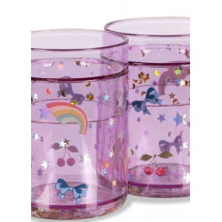 Lot de 2 verres à paillettes | Rainbow twinkle
