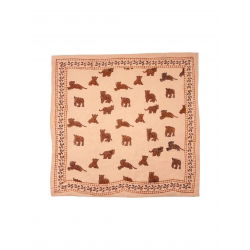 Foulard Grand format | Tigre pêche
