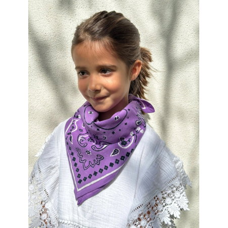 Foulard Petit format | Bandana purple - Milinane