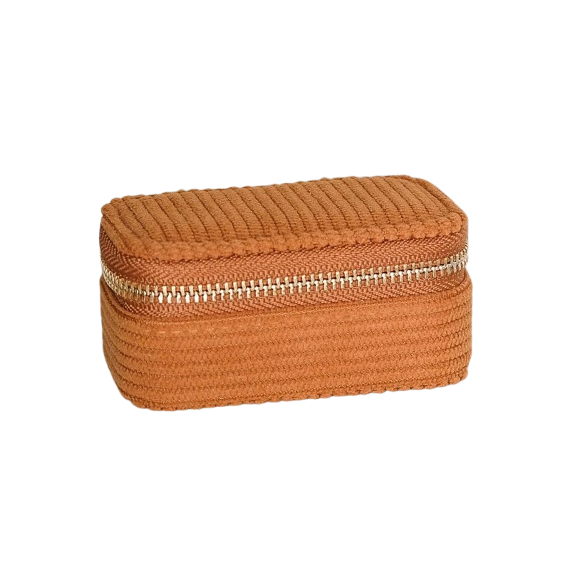 Mini boîte à bijoux de voyage | Camel