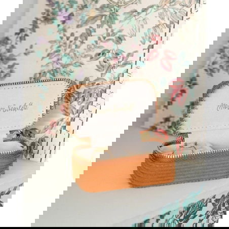 Mini boîte à bijoux de voyage | Camel - Maison Scarlett