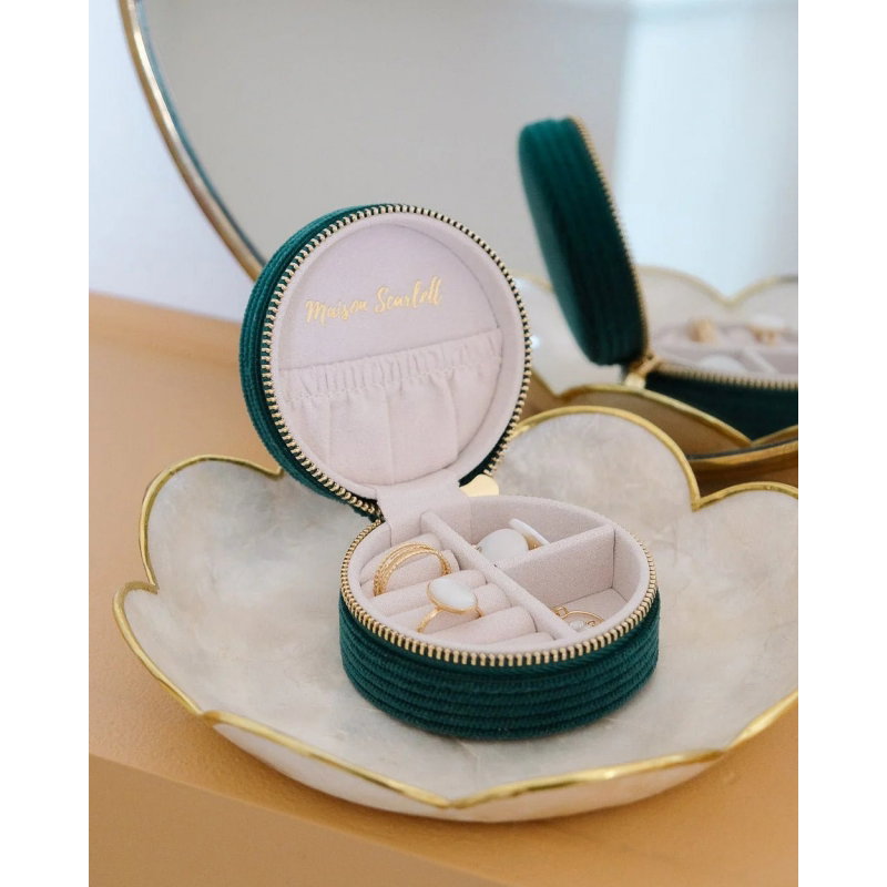 Boîte à bijoux de voyage | Vert