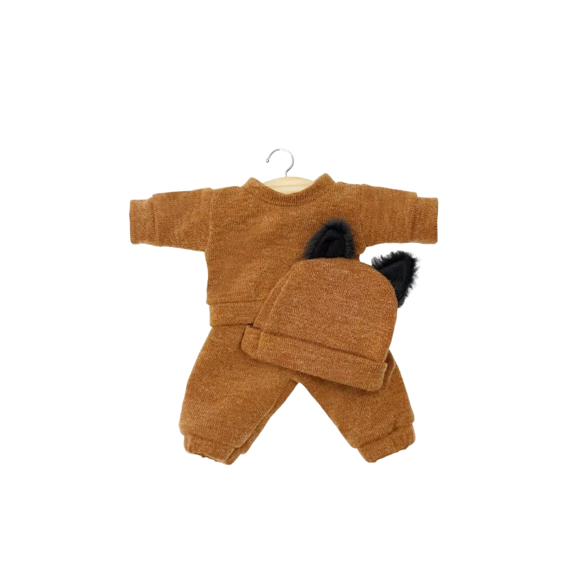 P’tit chat en tricot angora pour poupée