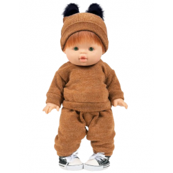 P’tit chat en tricot angora pour poupée