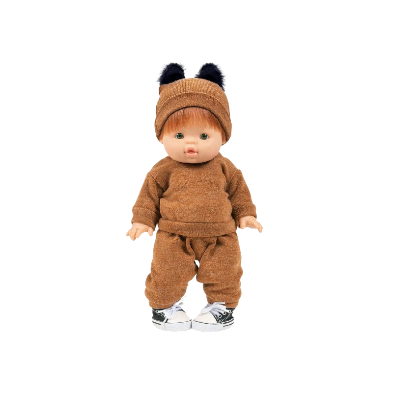 P’tit chat en tricot angora pour poupée