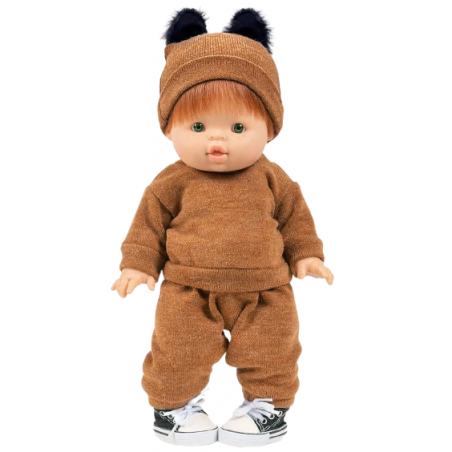 P’tit chat en tricot angora pour poupée - Minikane