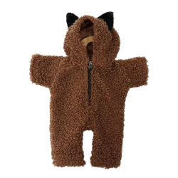 Babies -    Combinaison P’tit chat en bouclette marron