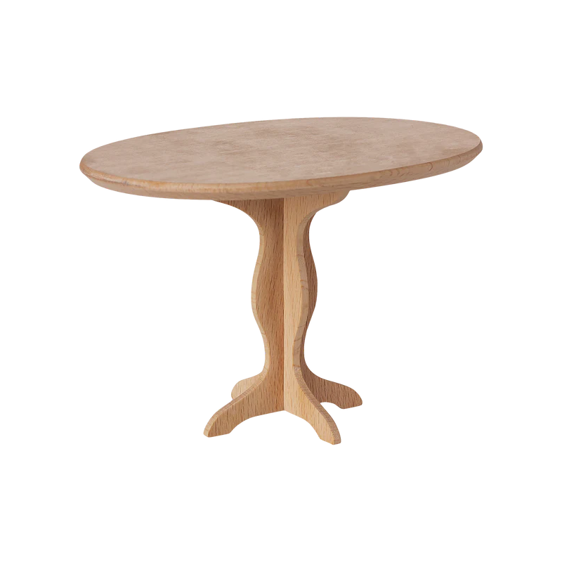 Table ovale souris bois