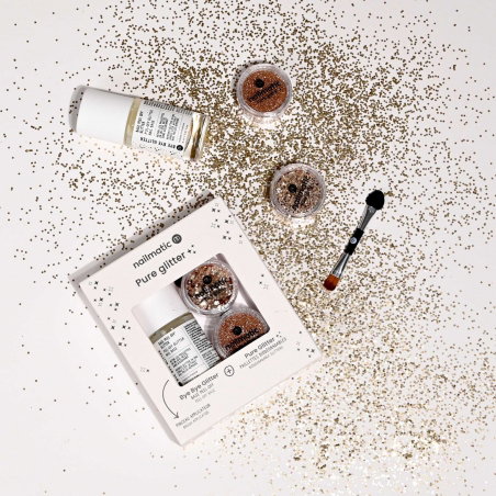 Coffret pure glitter | Or - Nailmatic