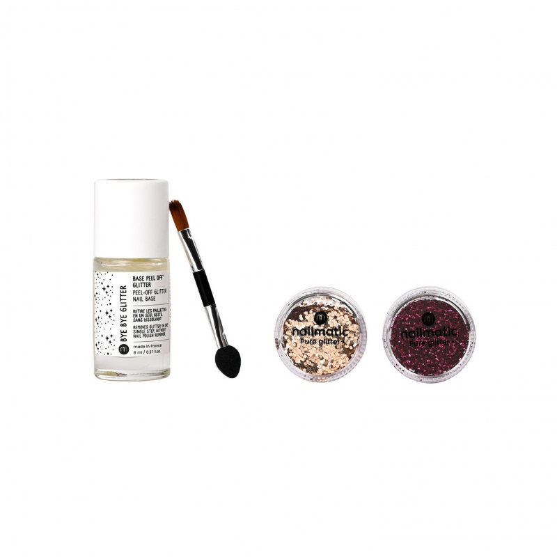 Coffret pure glitter | Or et rose foncé
