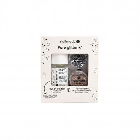 Coffret pure glitter | Or et argent - Nailmatic
