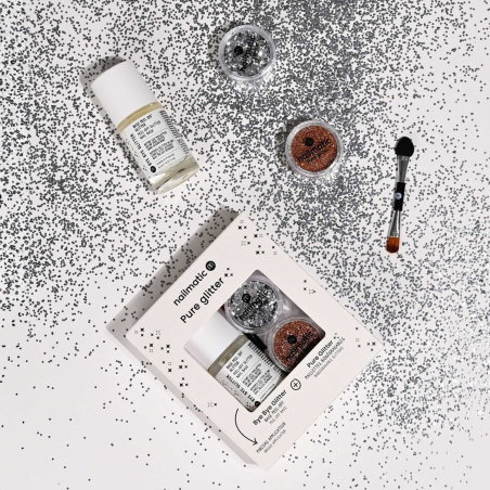 Coffret pure glitter | Or et argent - Nailmatic