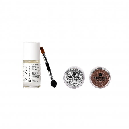 Coffret pure glitter | Or et argent - Nailmatic