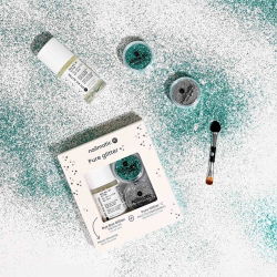 Coffret pure glitter | Argent et turquoise