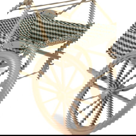 Poussette landau poupée | Green check - Konges Slojd