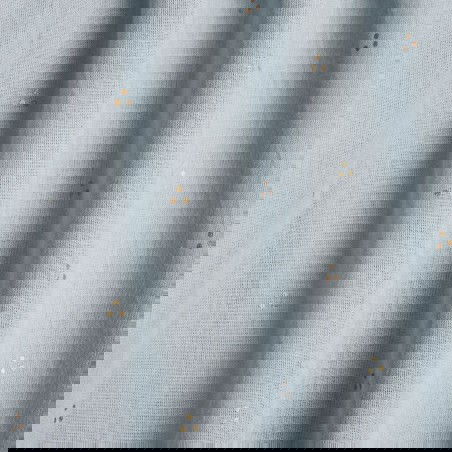 Zoom sur le coton bio du ciel de lit vert CamCam Zoom sur le coton bio du ciel de lit vert CamCam