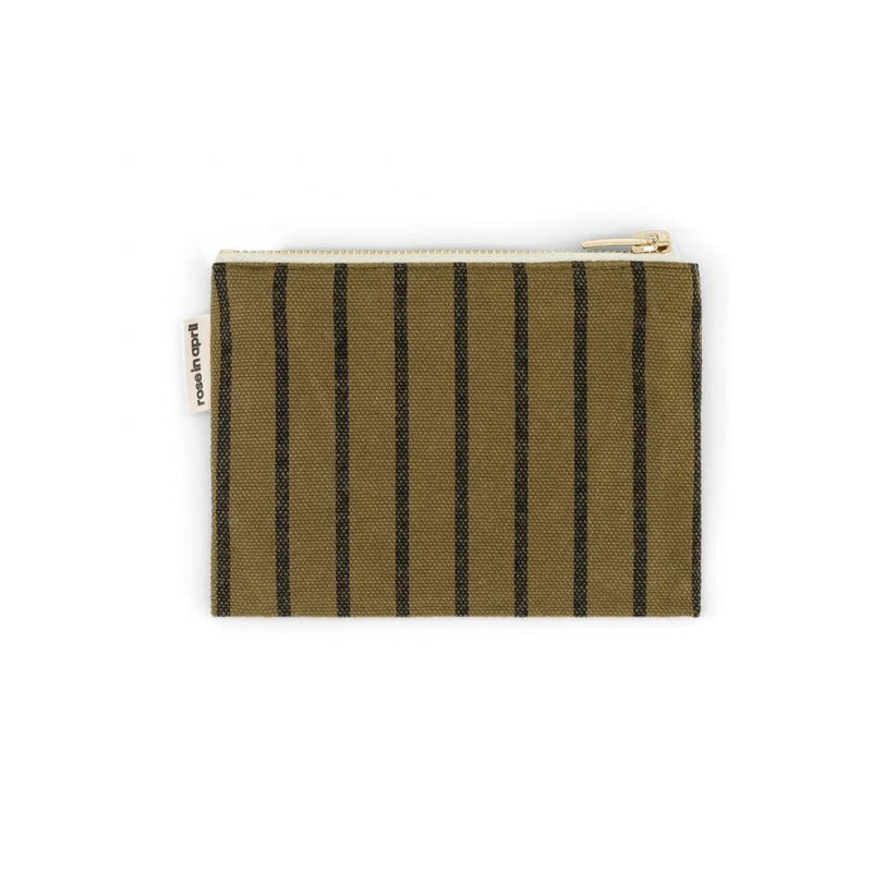 Porte monnaie | Rayures tennis olive