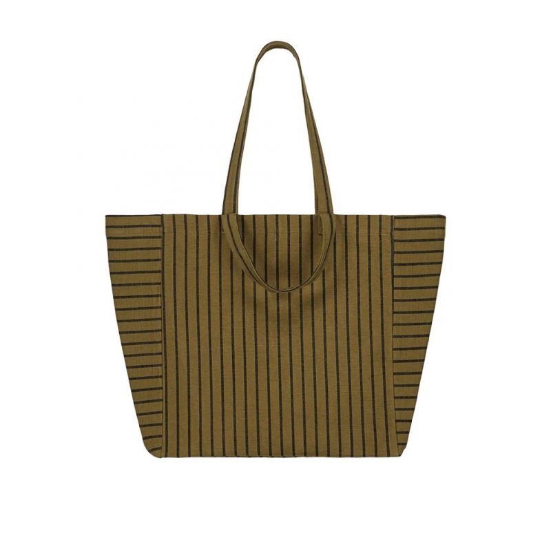 Sac Cabas Elisa | Rayures tennis olive