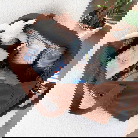 Sac à langer Basile | Chocolat - Hindbag