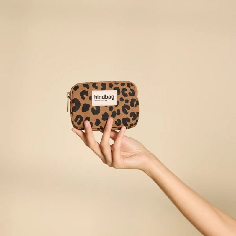 Porte monnaie Lili |Léopard cannelle