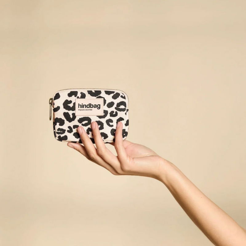 Porte monnaie Lili | Léopard écru