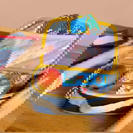 Lunchbag enfant Elsa Tricolore | Lilas - Hindbag