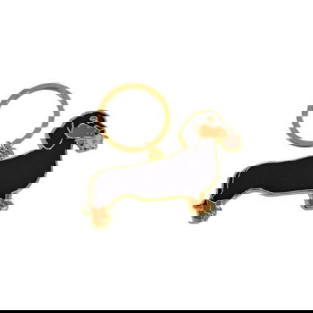 Porte-clés Teckel 10cm - Brun - Fidèle Compagnon Pour Sac à