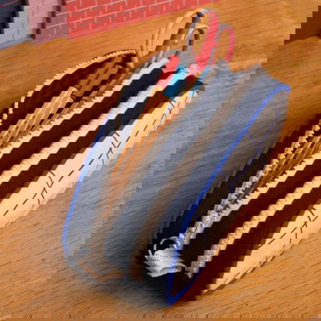 Trousse Malo Tricolore | Carreaux - Hindbag