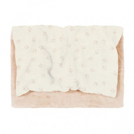 Couverture d'hiver pour bébé 70 x 100 | Brown Hoshi Birds - Nobodinoz