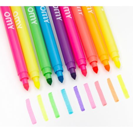 Boite 9 feutres fluo - OMY Boite 9 feutres fluo - OMY