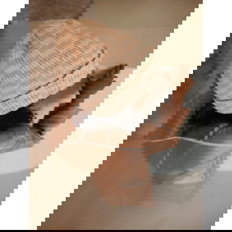 Bonnet damier | Peanut - Mrs Ertha