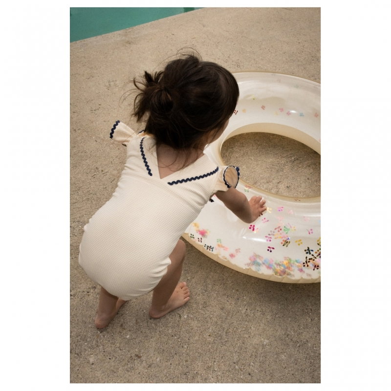 Grande bouée enfant | Confettis cerise