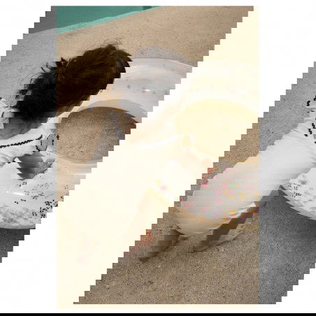 Grande bouée enfant | Confettis cerise - Konges Slojd